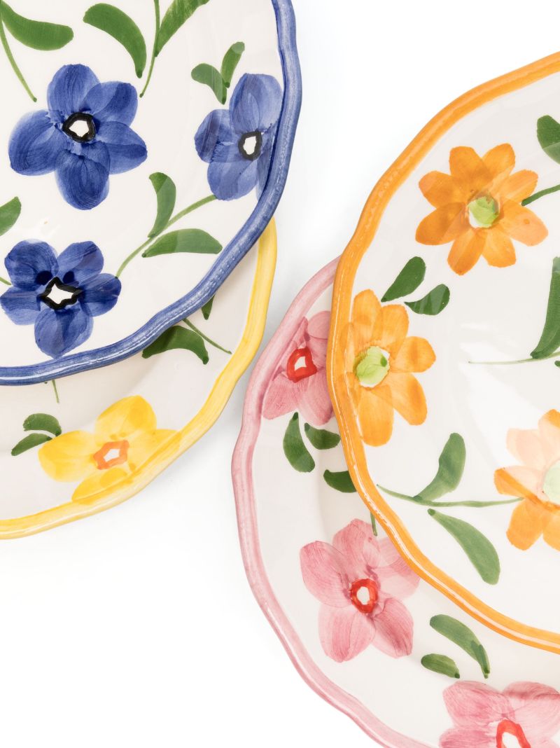 White Spring Porcelain Plate Set
