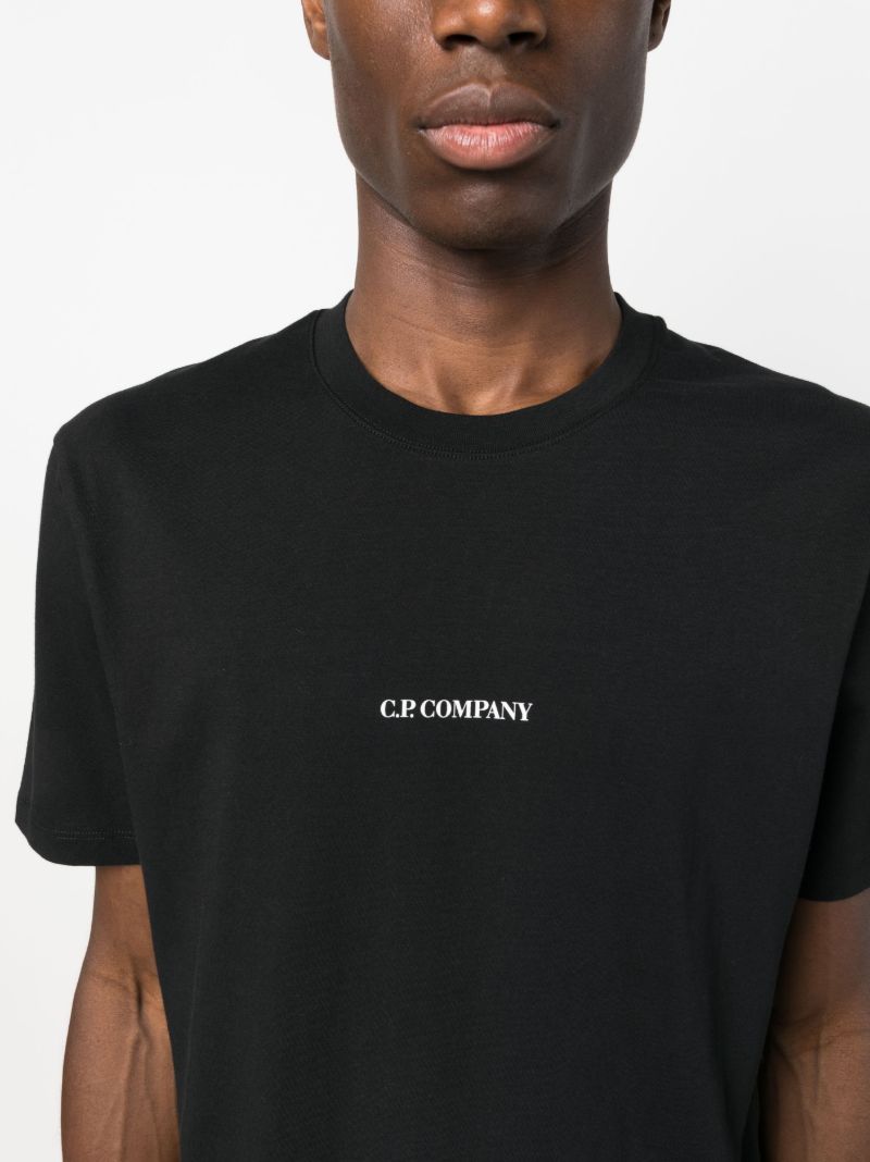 Black Logo-print Cotton T-shirt