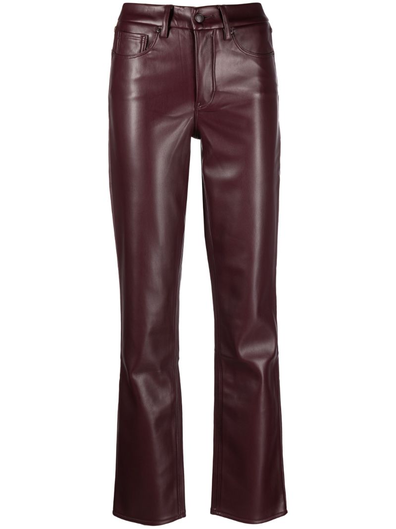 Bordeaux Good Icon Faux-leather Trousers