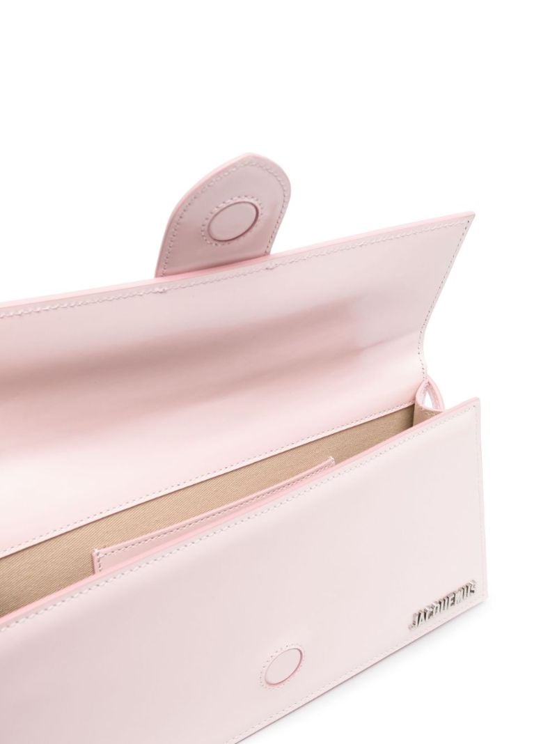 Pink Le Bambino Long Patent Leather Shoulder Bag