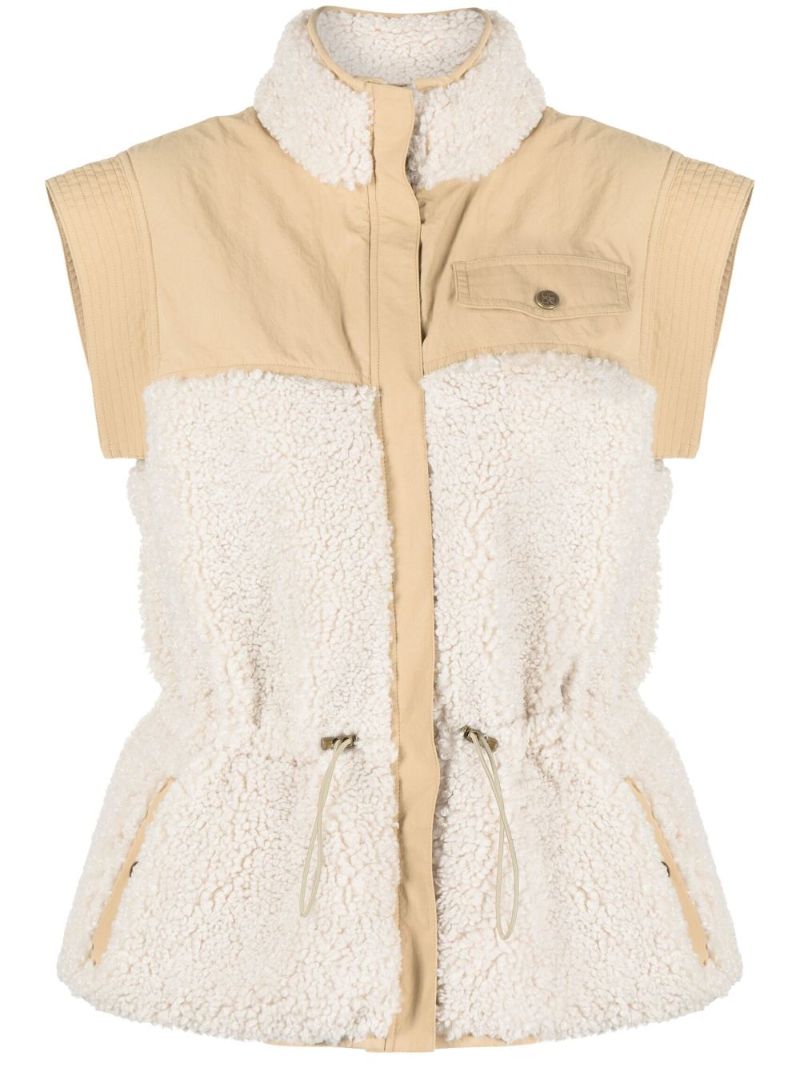 Beige Tariet Panelled Gilet