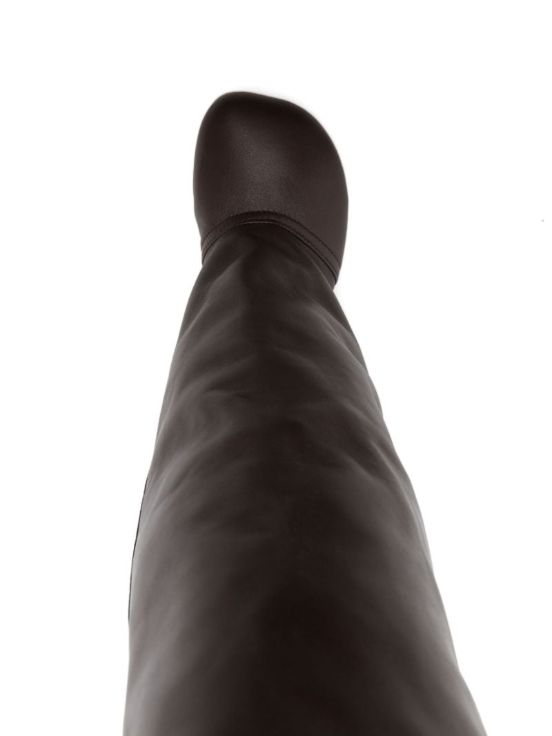 Brown Toy Knee-high Leather Boots