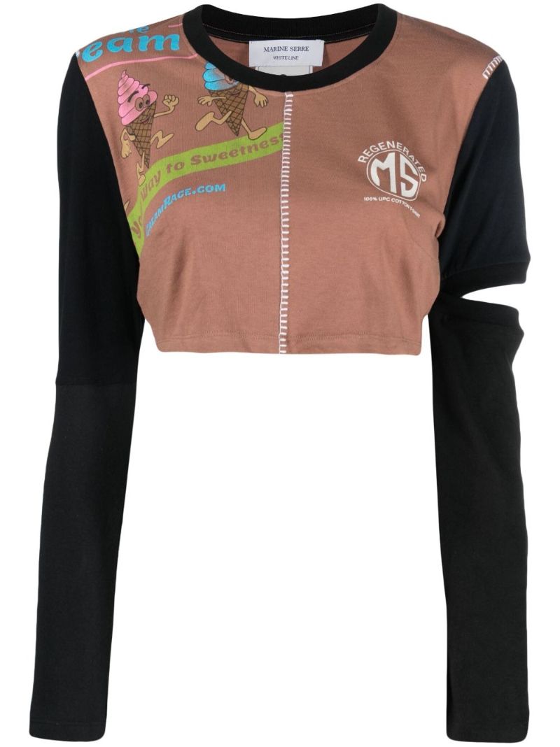 Multicolour Regenerated Patchwork T-shirt