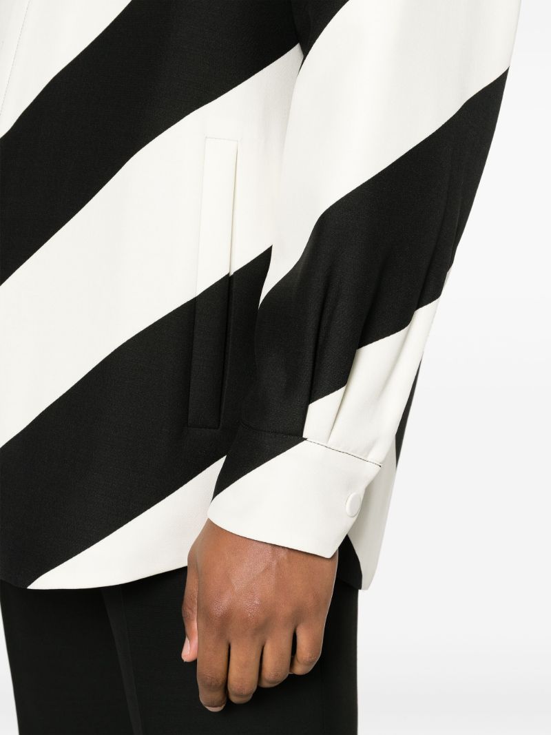 Black Chevron Striped Shirt