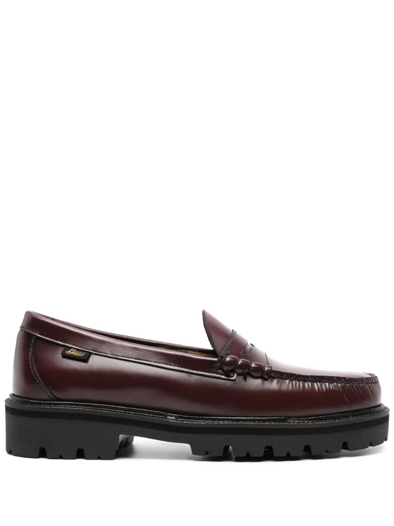 Red Weejuns Super Lug Larson Leather Loafers