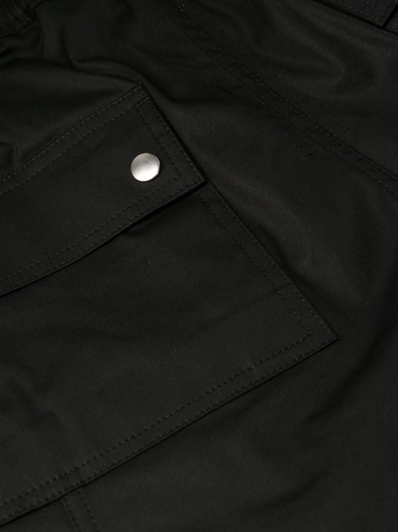 Black Drop Crotch Drawstring Trousers
