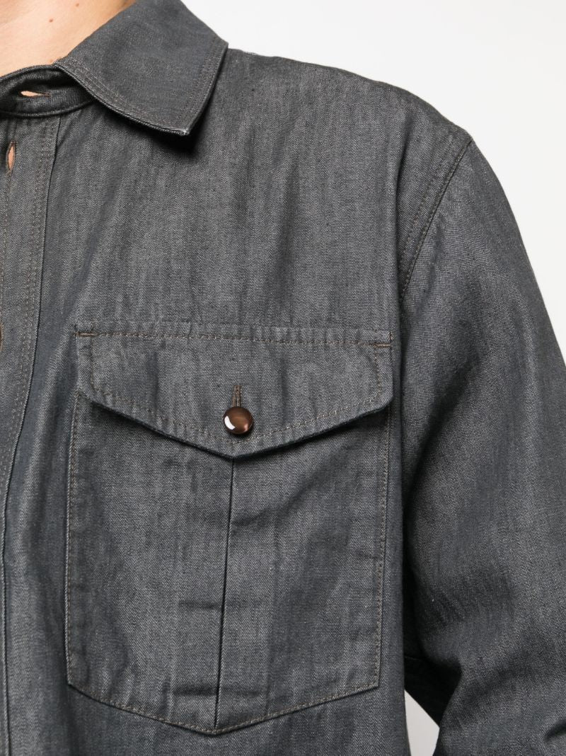 Grey Western Cotton Shirt
