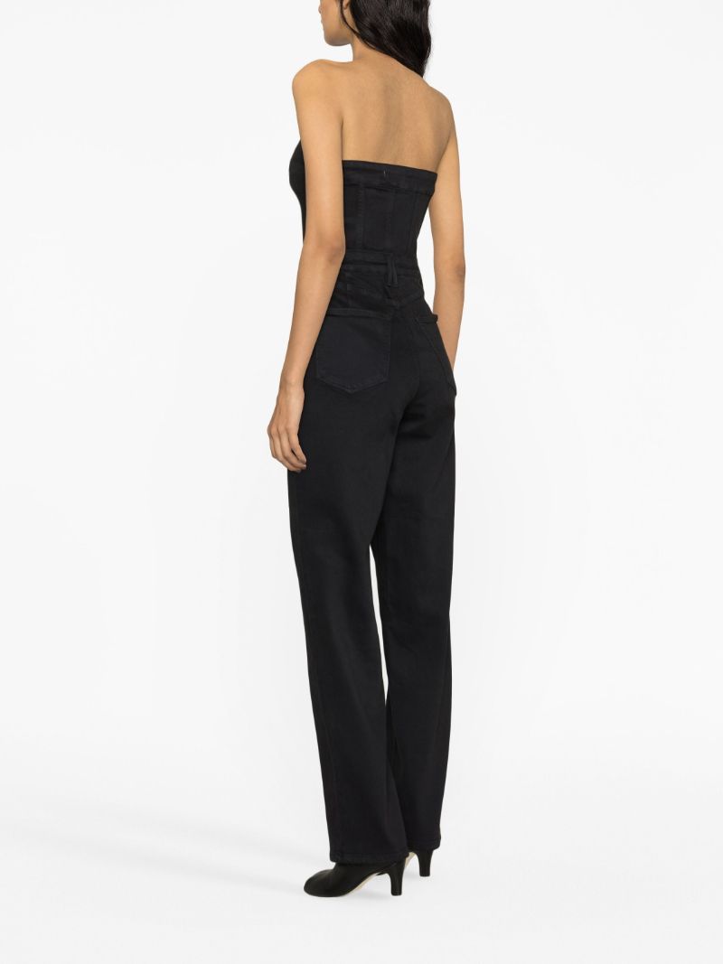 Black Fit for Success Denim Jumpsuit