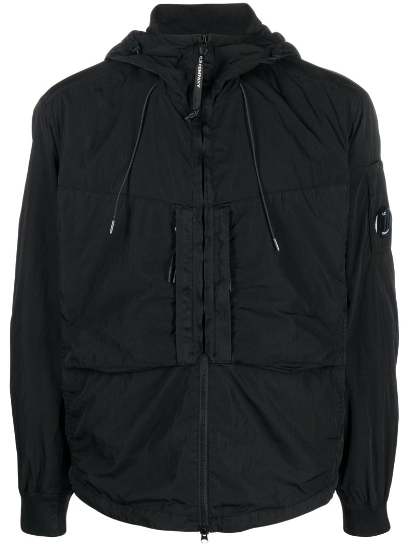 Black Chrome-r Hooded Jacket