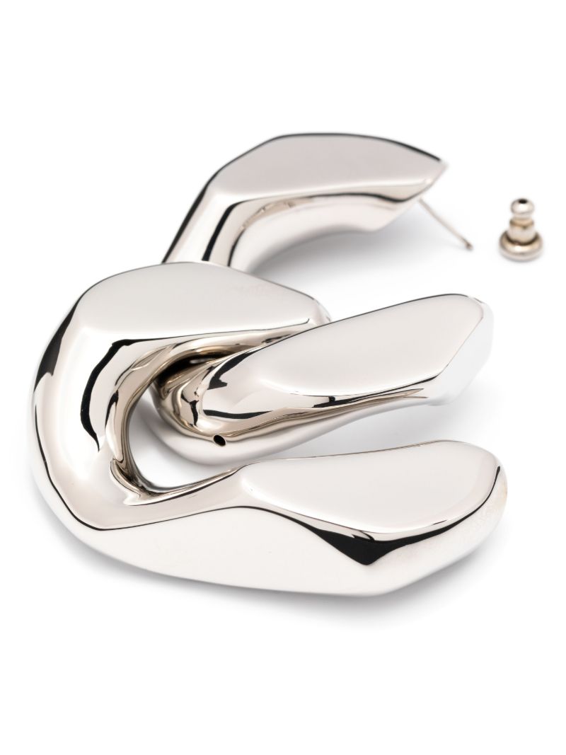 Silver-tone Half-hoop Earrings