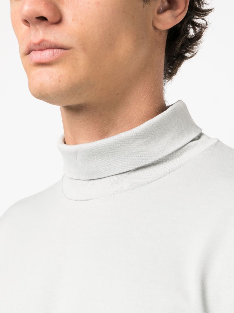 Grey Long-sleeve Cotton T-shirt