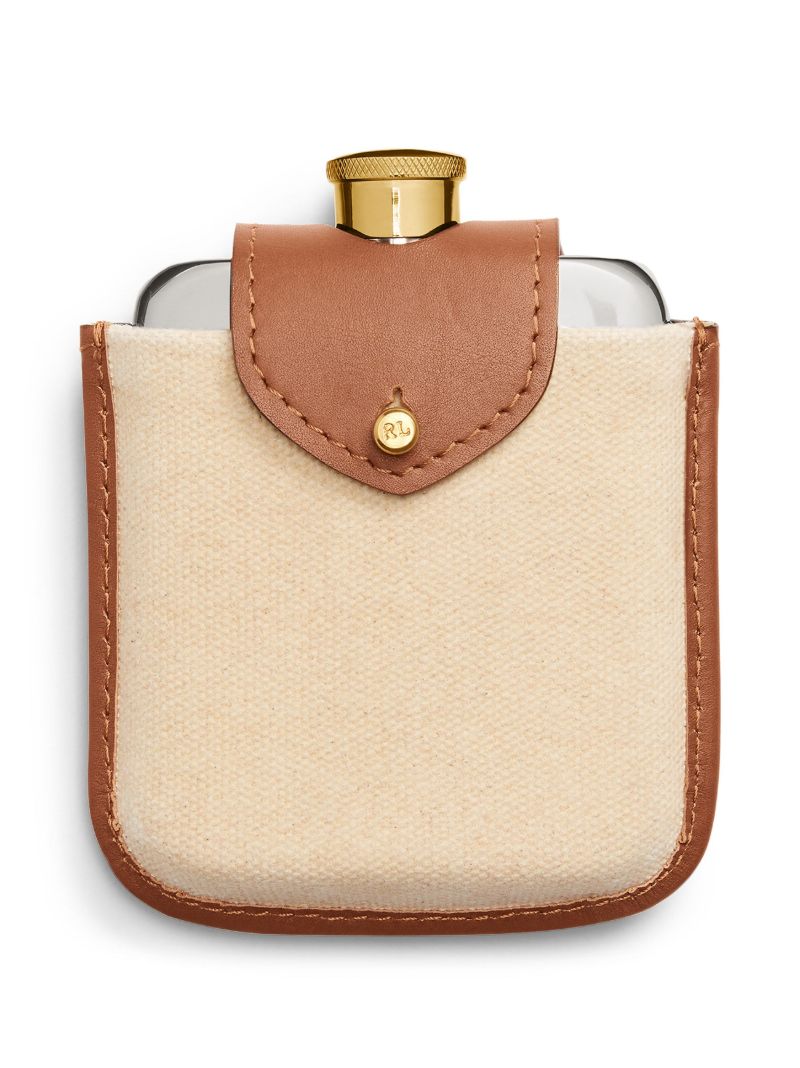 Brown Garrett Leather Flask