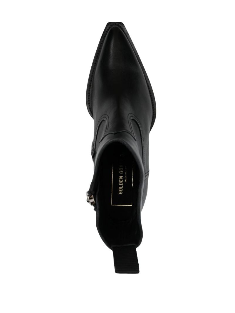 Black 50 Leather Ankle Boots
