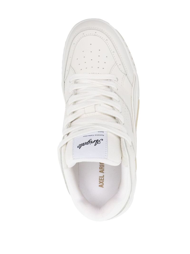 White Area Lo Leather Sneakers