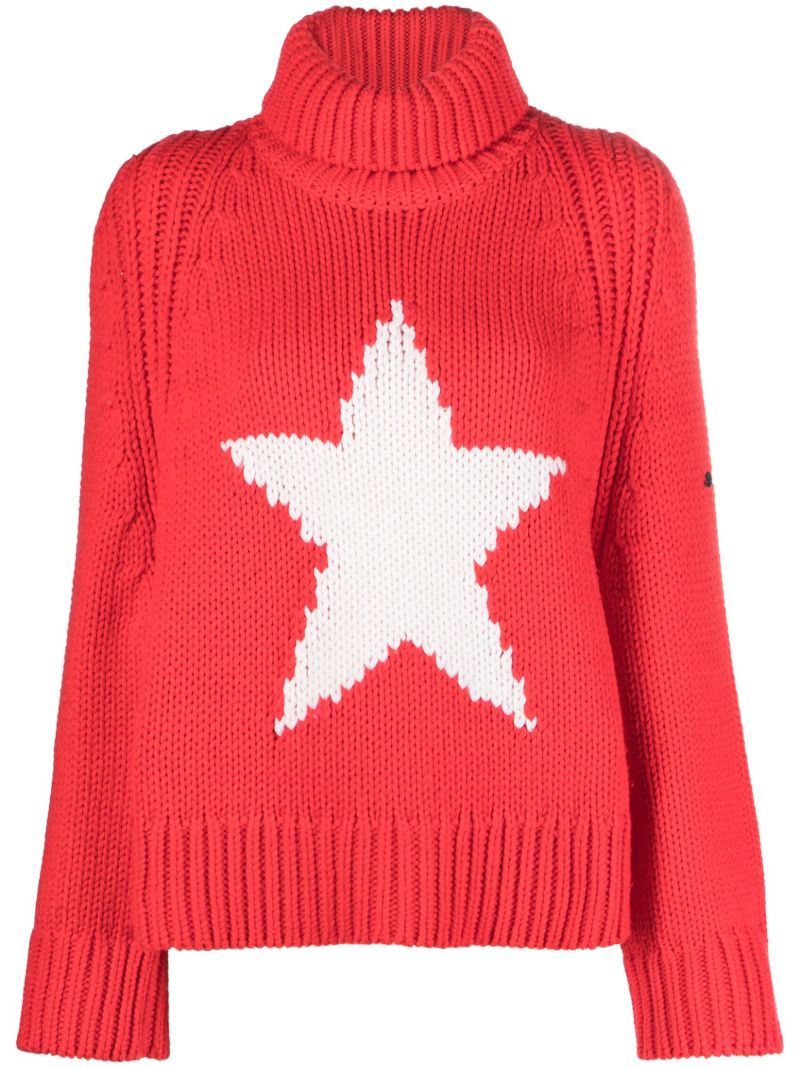 Red Beauty Star Sweater
