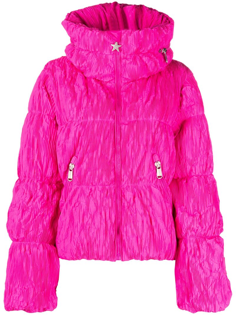 Pink Candyfloss Quilted Ski Jacket