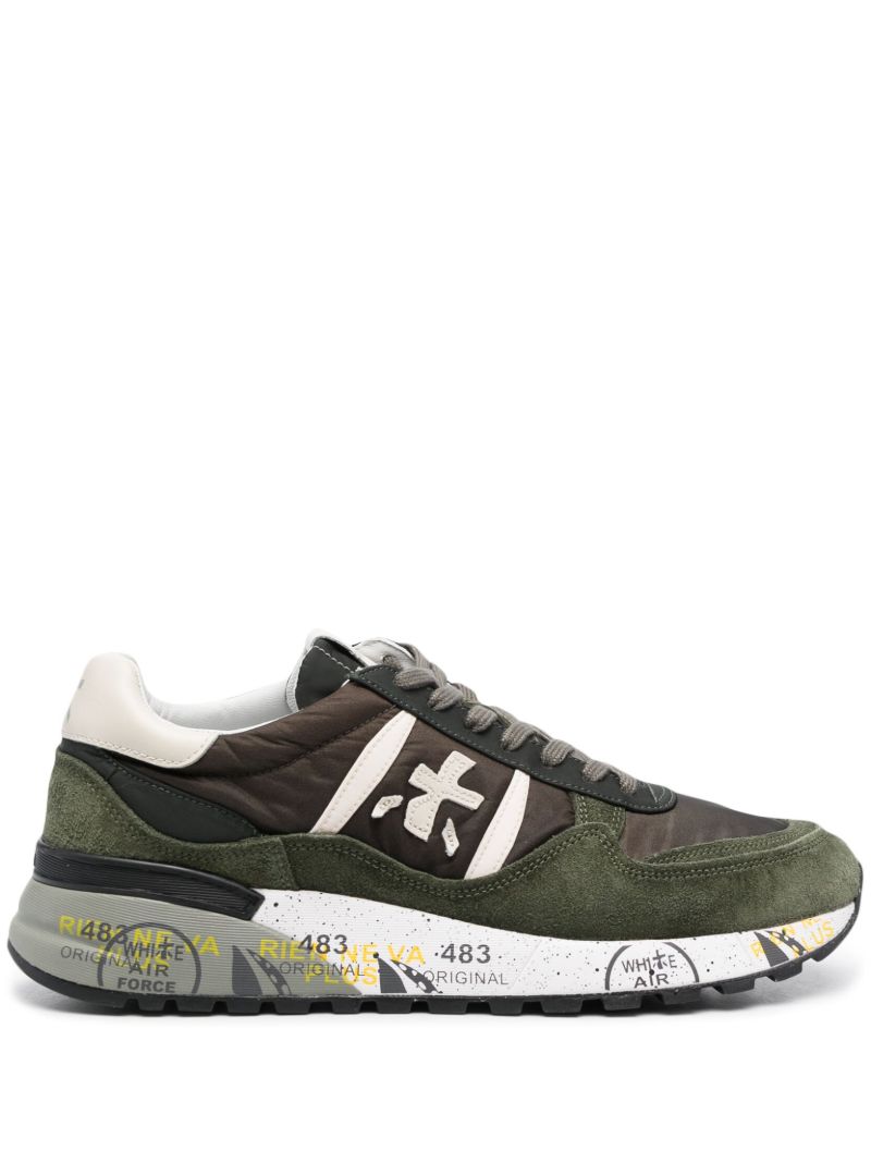 Green Lander Suede Sneakers