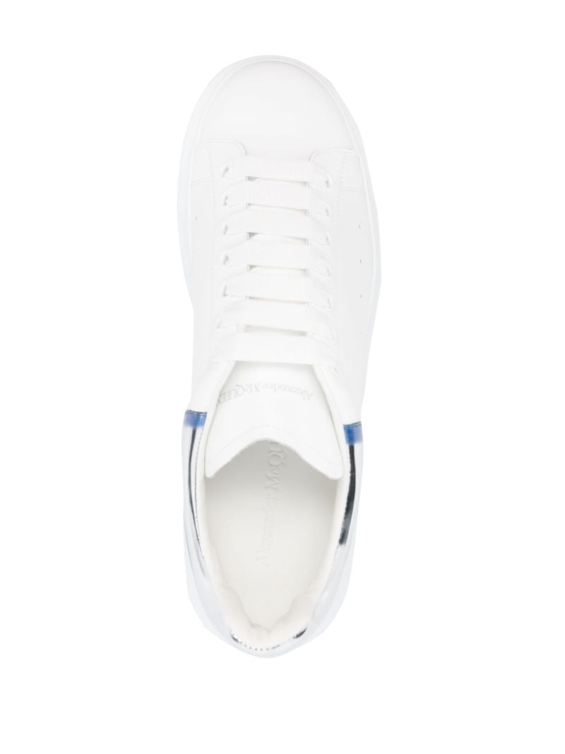 White Oversized Leather Sneakers