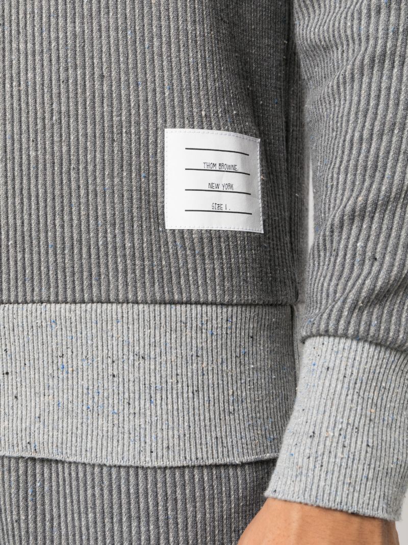 Grey 4-bar Cotton Sweatshirt