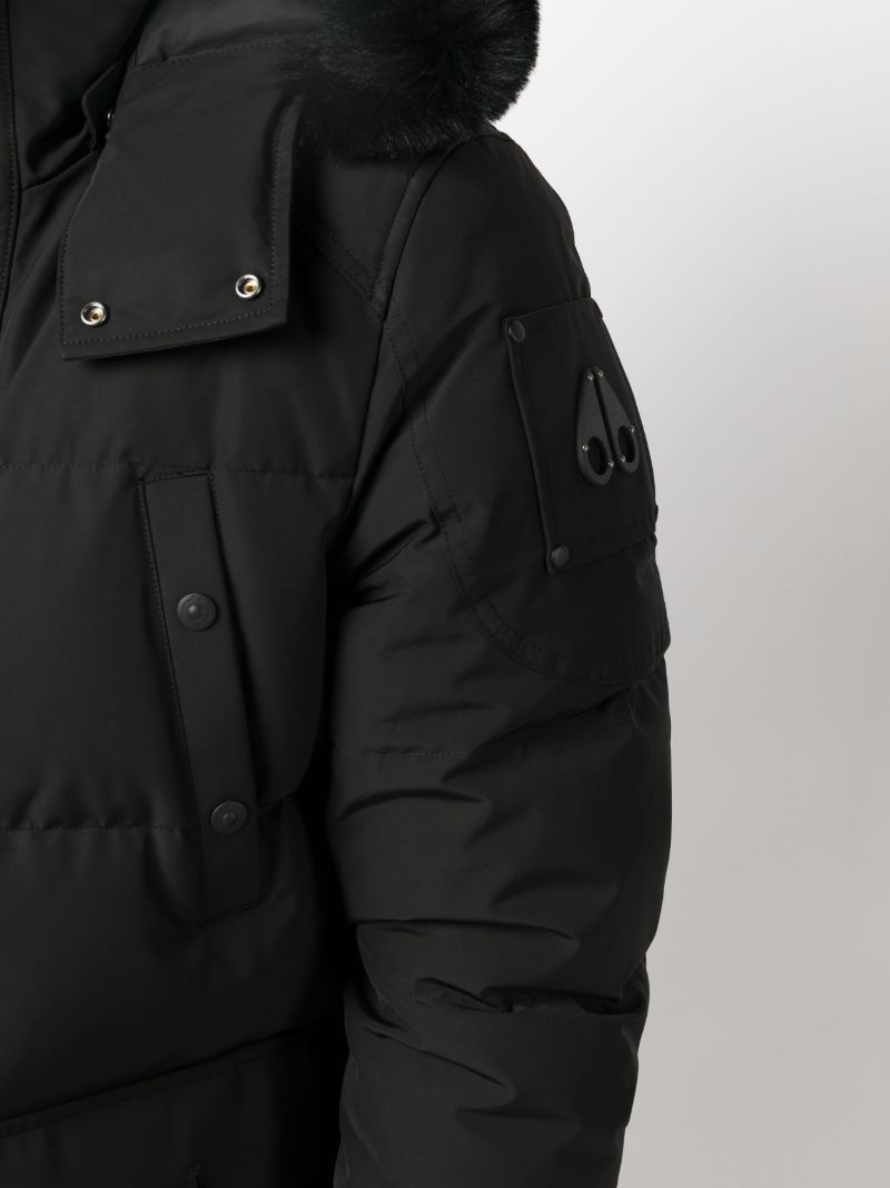 Black Round Island Padded Jacket