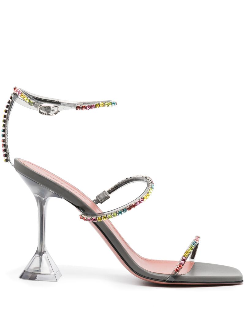 Grey Gilda 95 Crystal Sandals