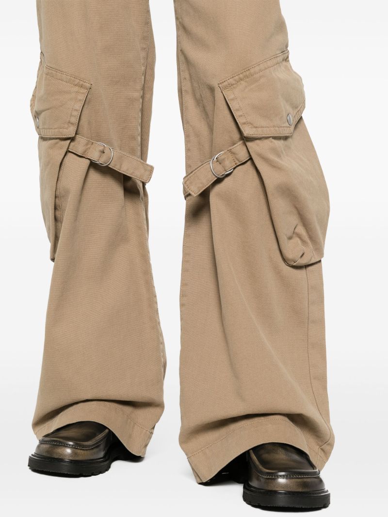 Neutral Straight-leg Cargo Trousers