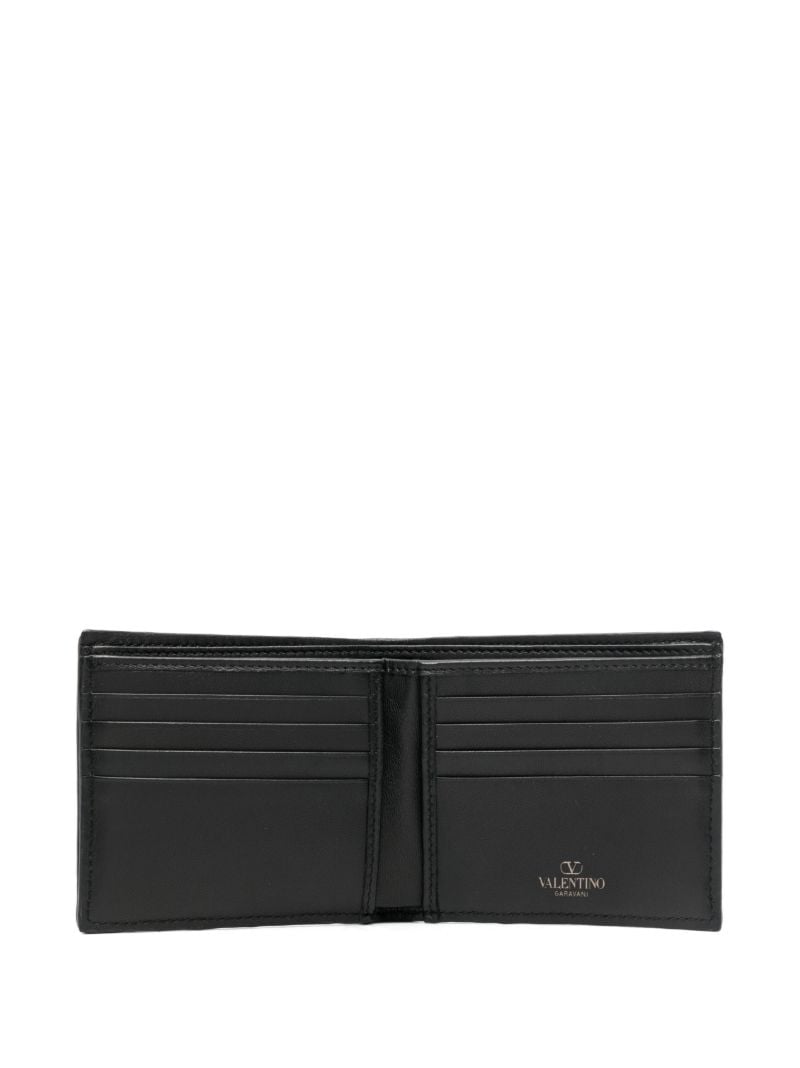 Black Toile Iconographe Leather Bi-fold Wallet