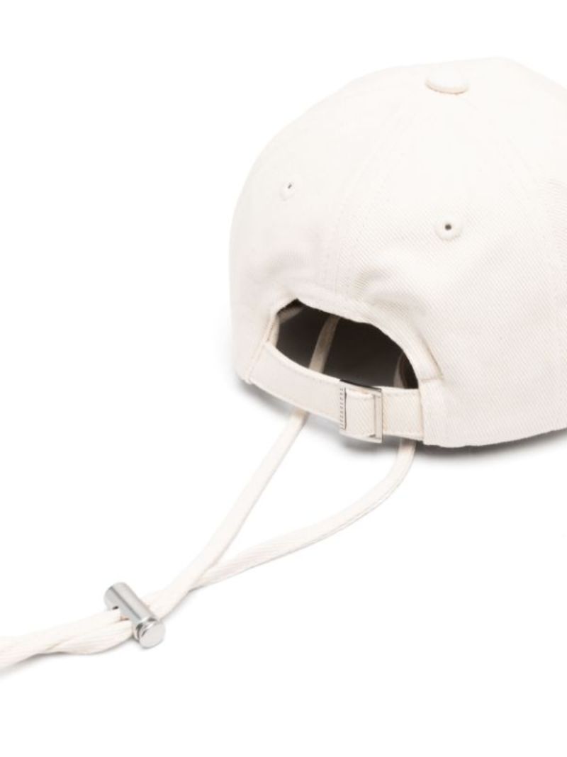 White La Casquette Artichaut Cotton Baseball Cap