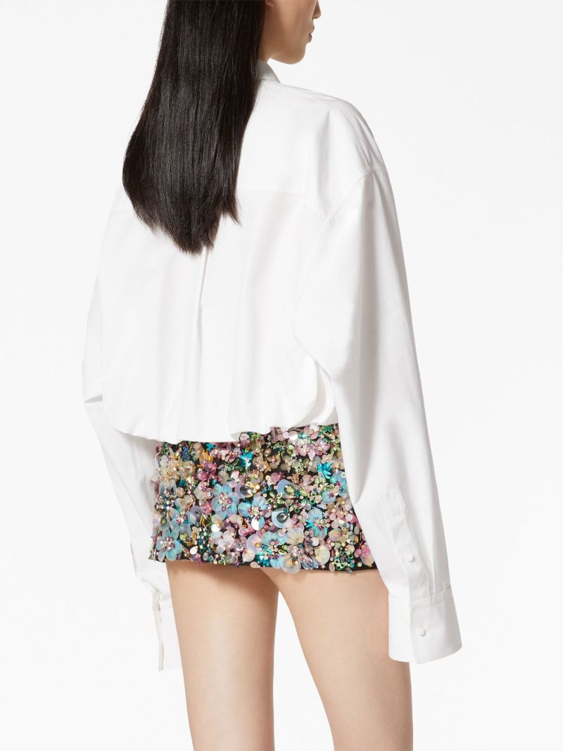 White Long-sleeve Cotton Shirt