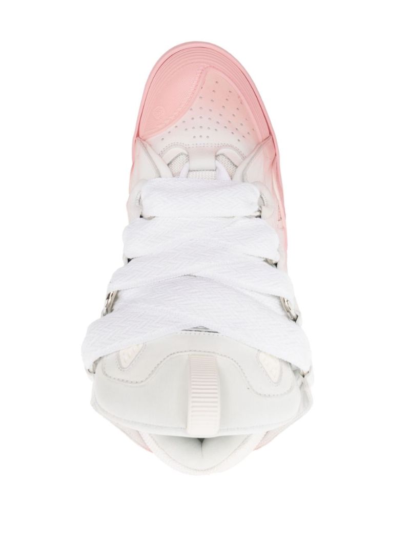 Pink Curb Suede Sneakers