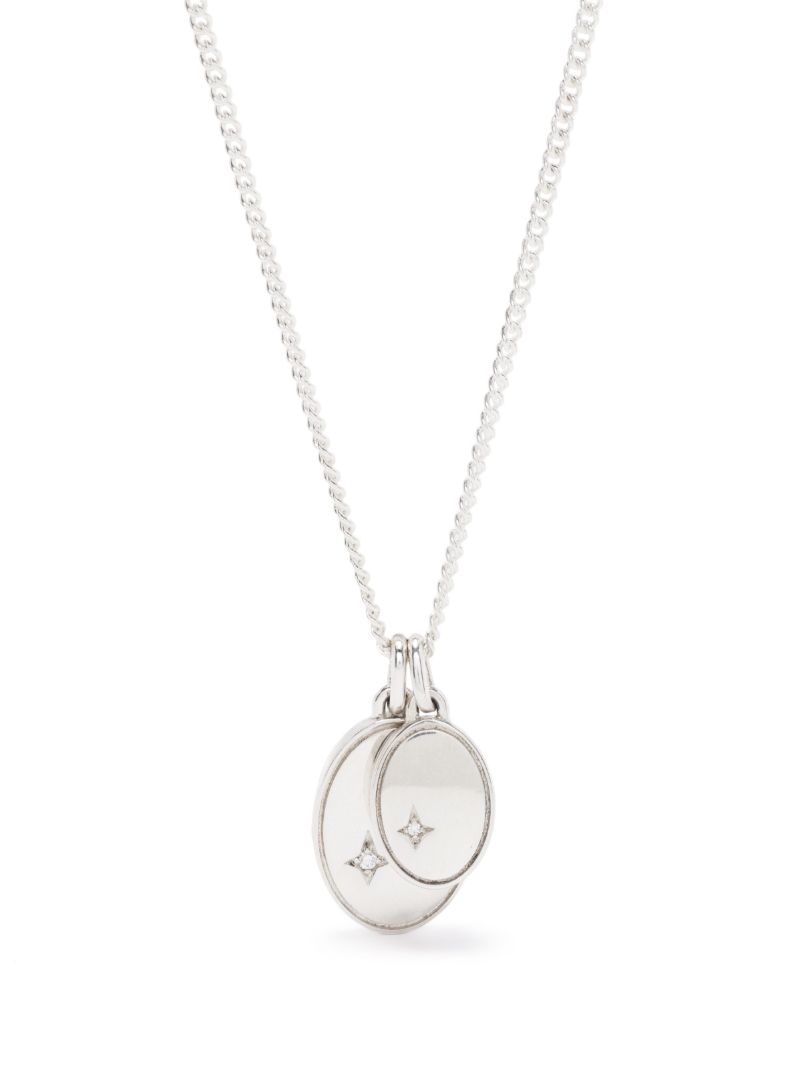 Sterling Silver Gudo Diamond Necklace