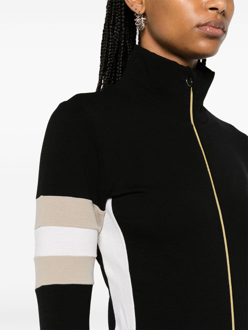 Black Merino Wool Ski Jumpsuit