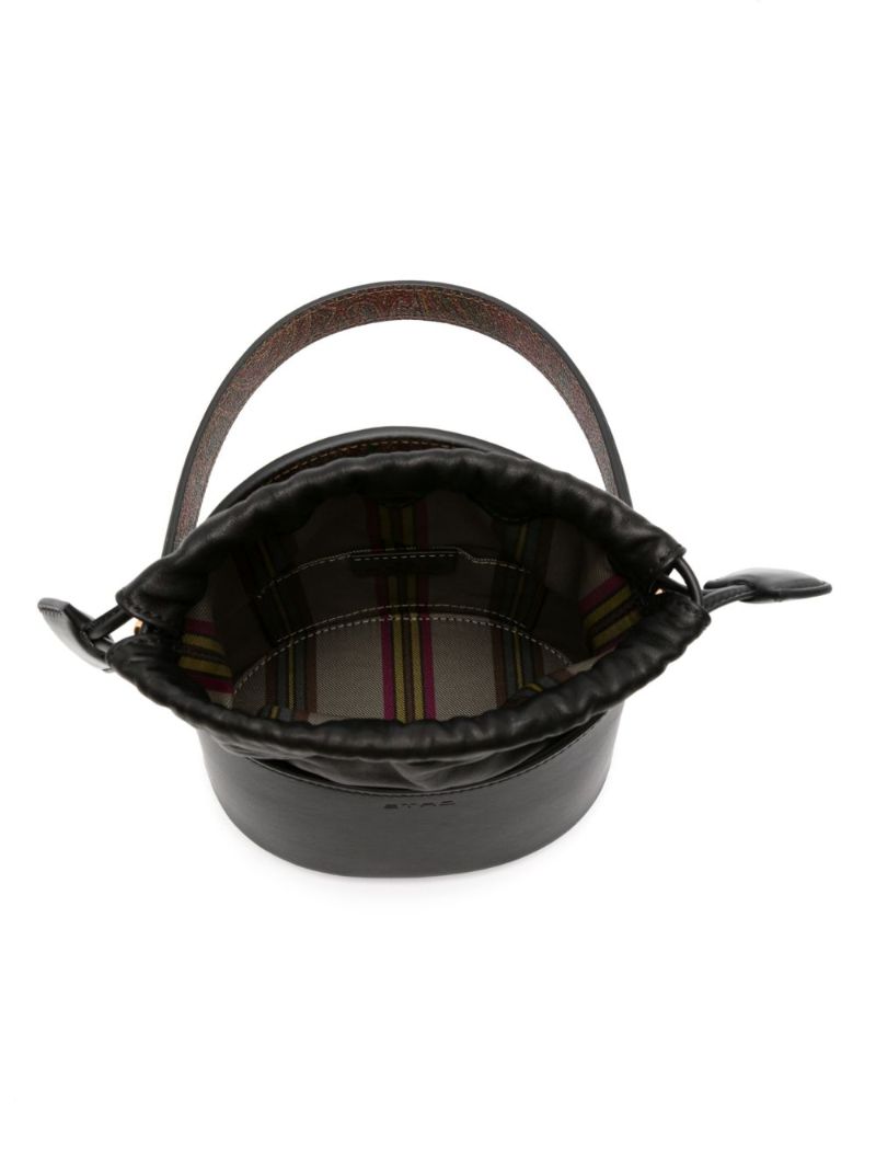 Black Saturno Leather Mini Bag