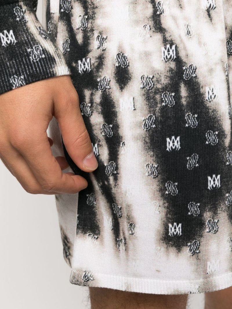 Black Logo-print Cotton Track Short