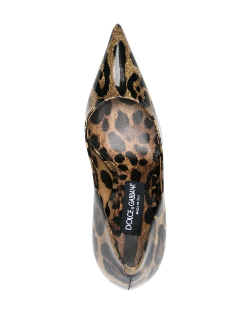 X Kim Brown 110 Leopard-print Pumps