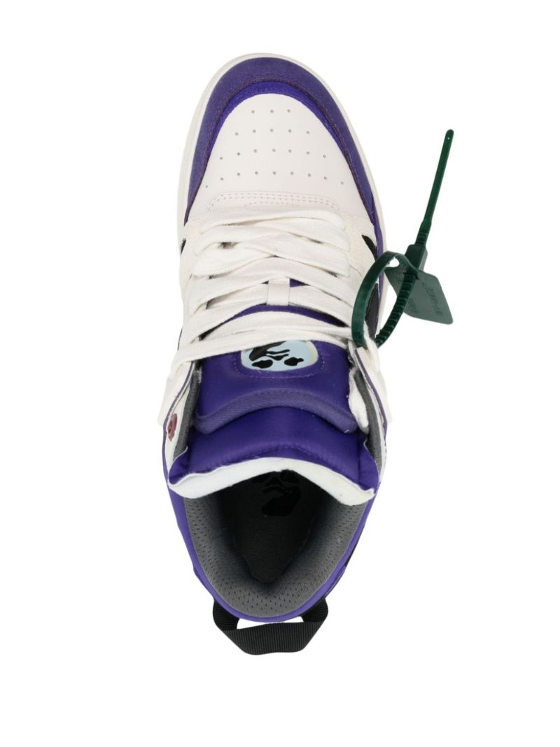 Purple Sponge Mid Suede Sneakers