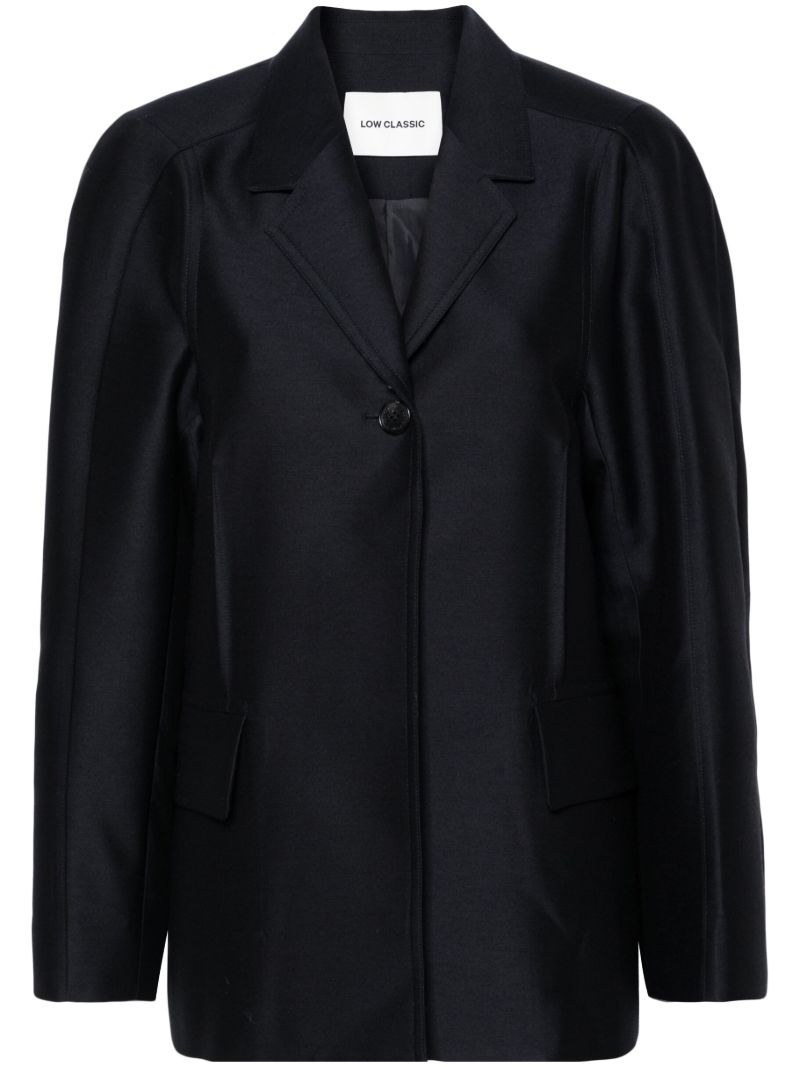 Blue Single-breasted Blazer