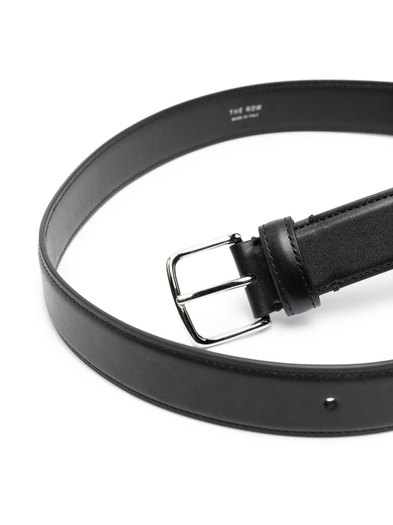 Black Classic Leather Belt