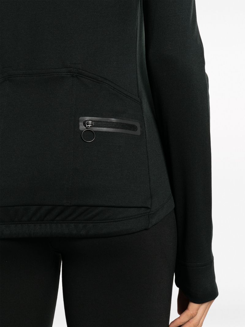Black Long-sleeve Cycling Jersey Top