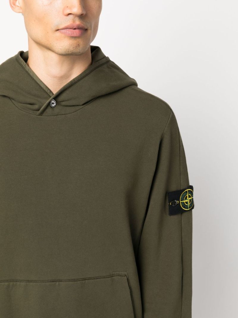 Green Cotton Hoodie