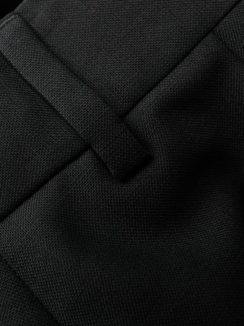 Black Medusa-plaque Virgin-wool Trousers