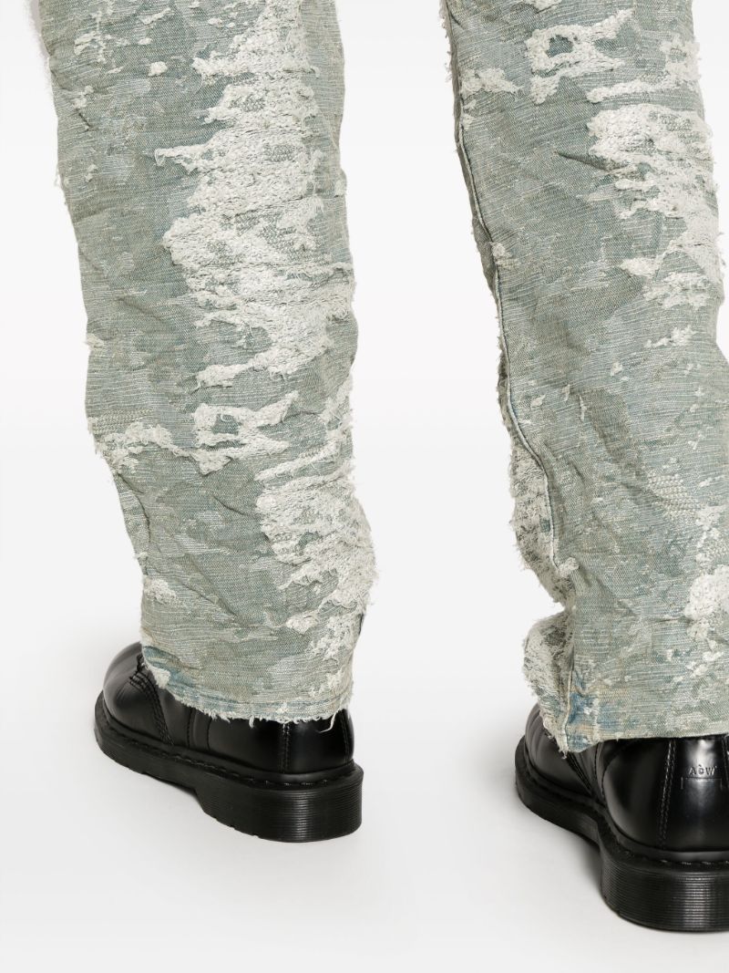 Neutral Jacquard-effect Jeans