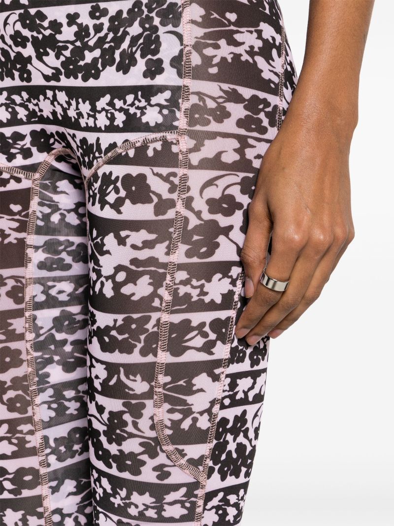 Pink Halcyon Blossom-print Leggings