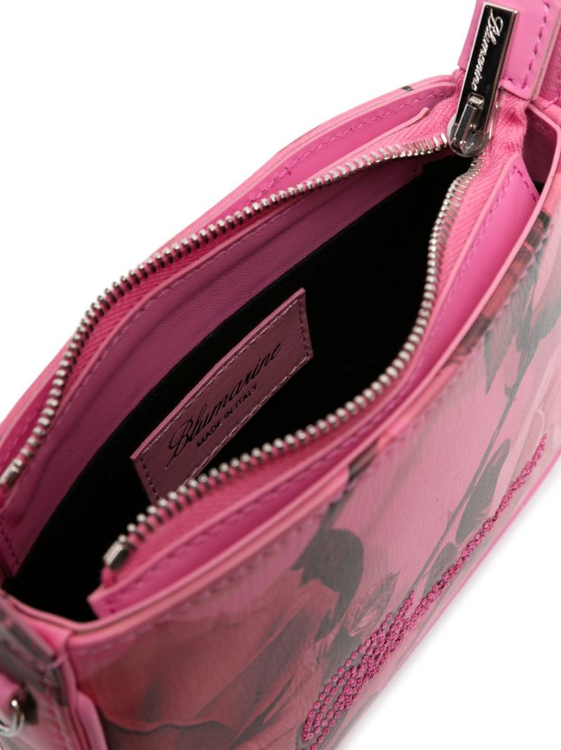 Pink Leather Top Handle Bag