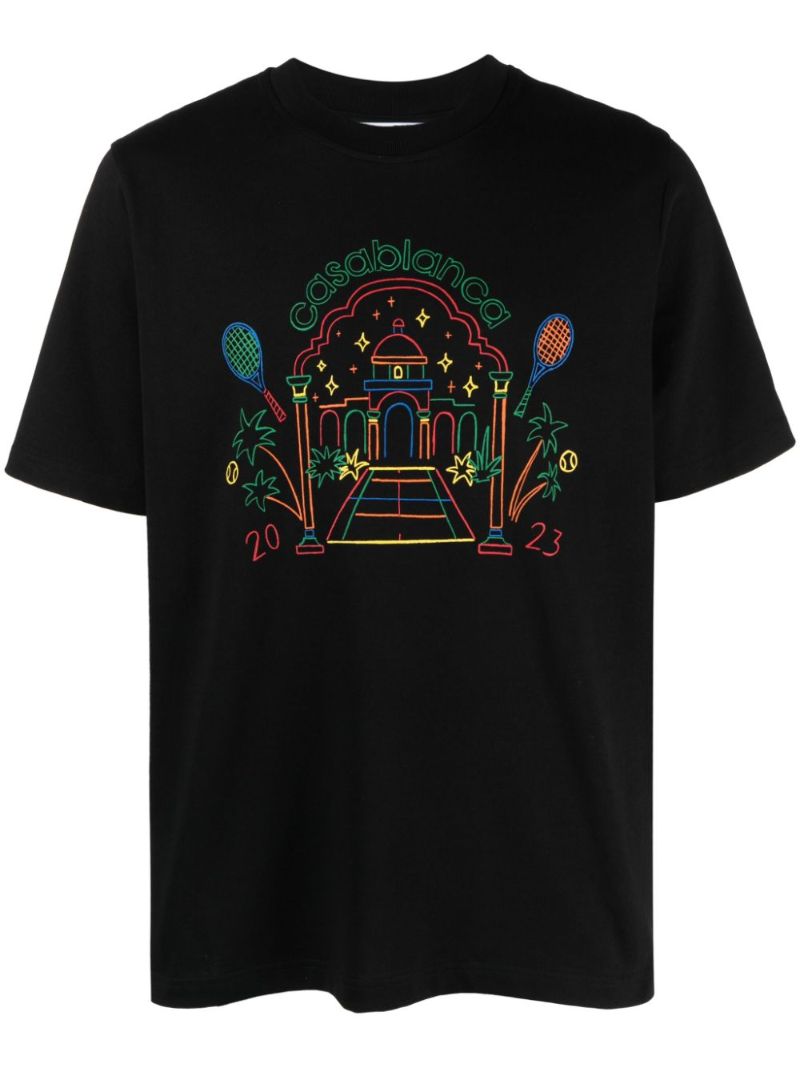Black Rainbow Crayon Temple T-shirt