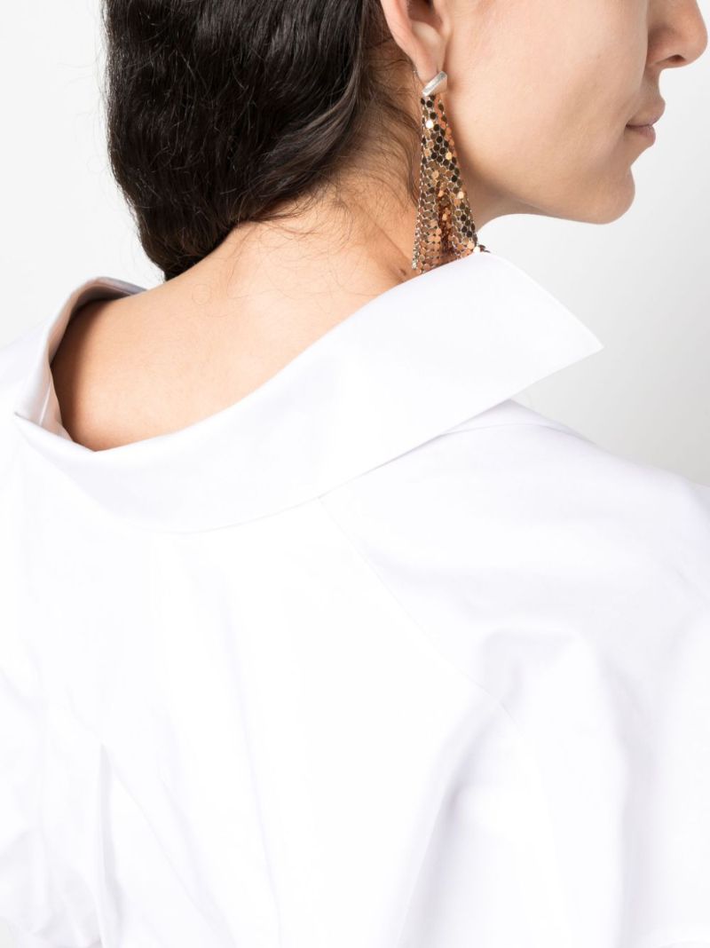 White Cotton Wrap Shirt