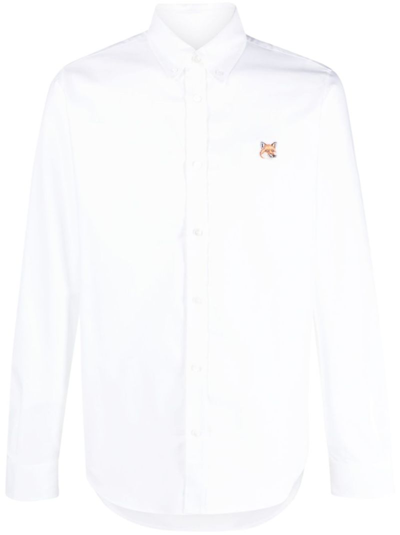 White Fox Head Cotton Shirt