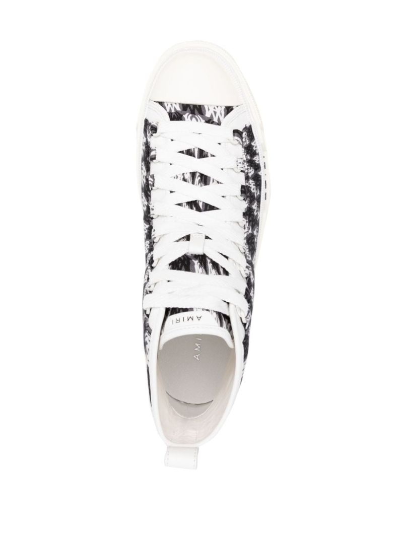 Black Monogram High-top Sneakers