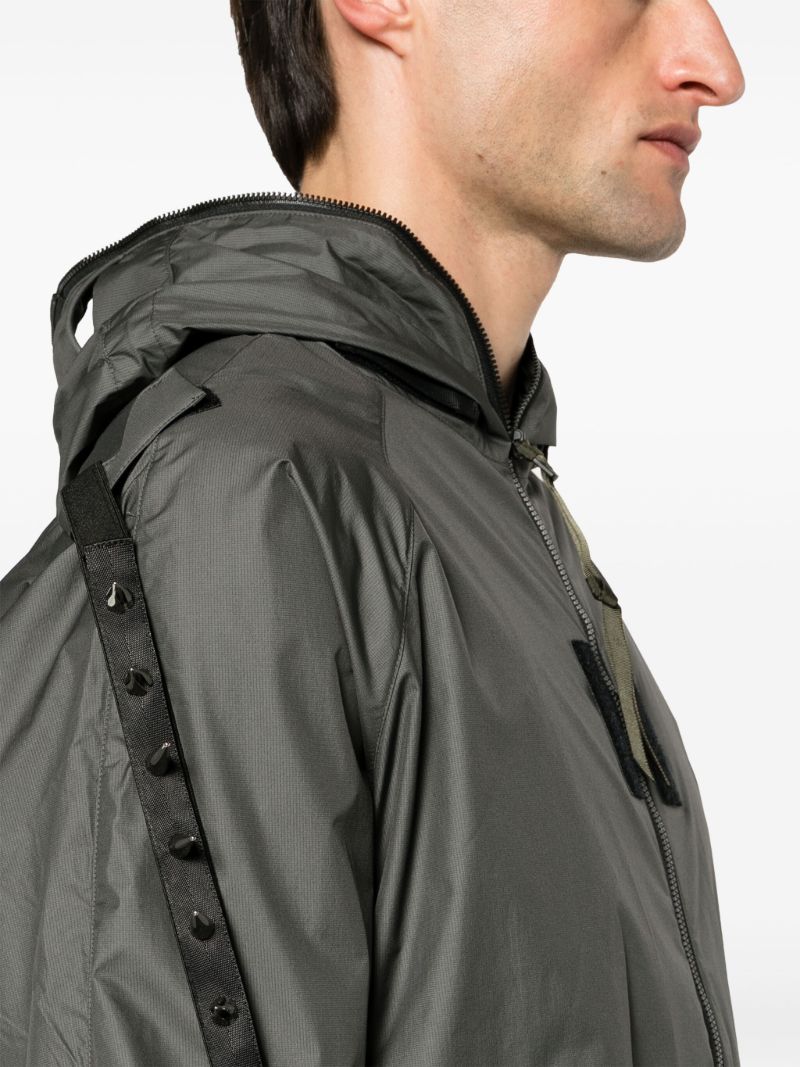 Grey J118-ws Hooded Windbreaker