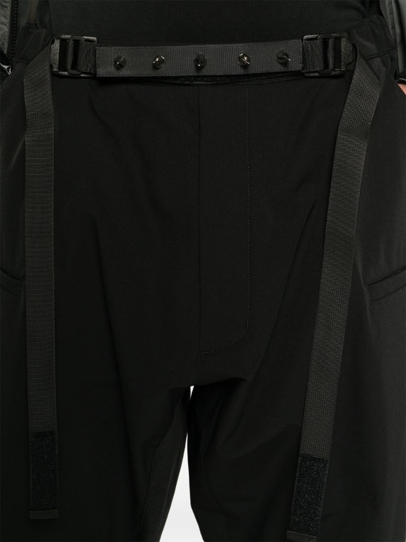 Black Belted Cropped Trousers